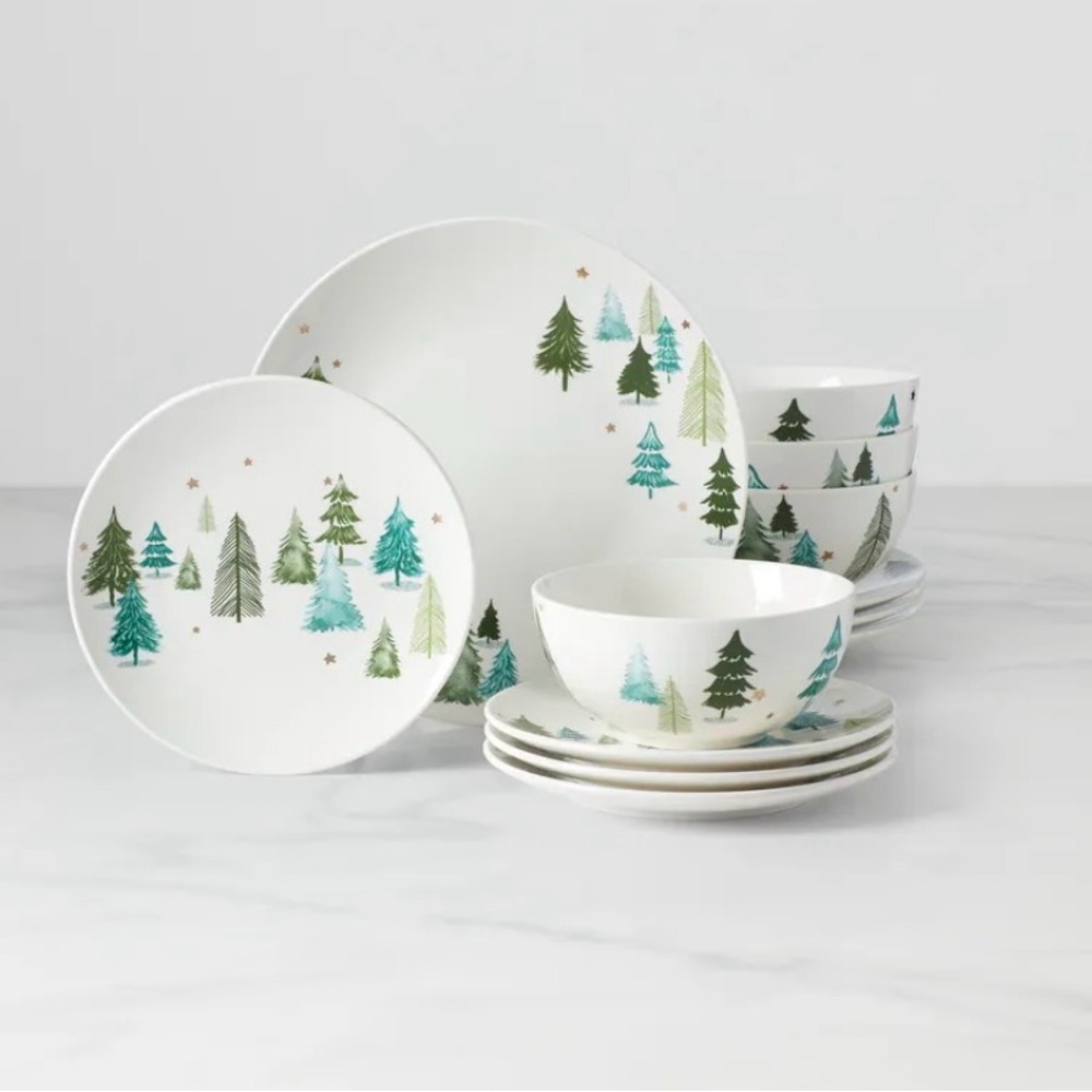 ***BRAND NEW***Lenox Balsam Lane 12 Piece Dinnerware Set ***BRAND NEW IN BOX***